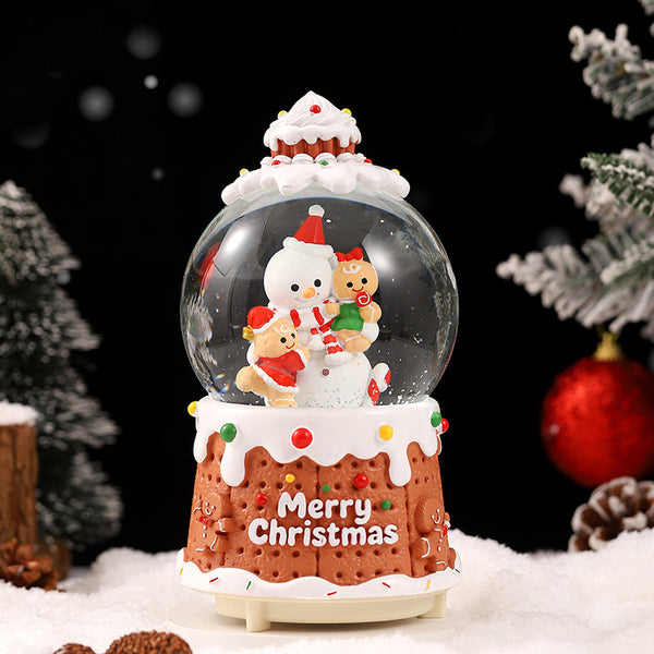 Musical Light-Up Christmas Snow Globe – Snowman Cookie Shop 2562