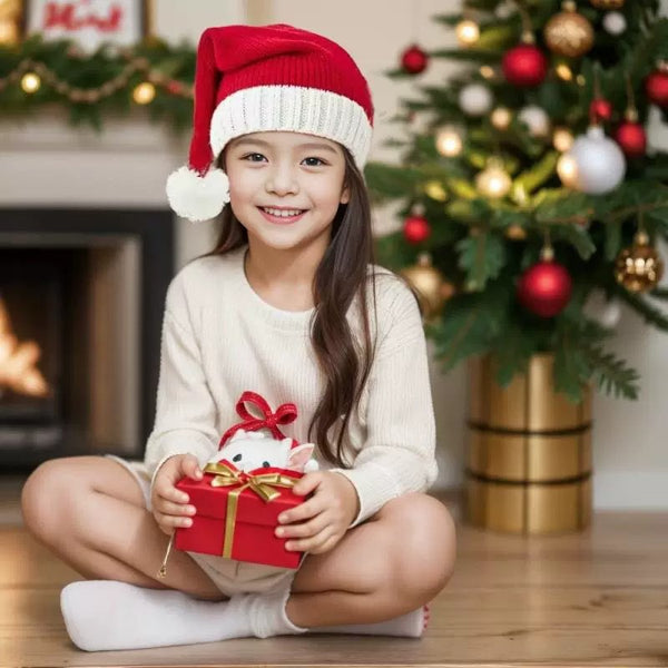 Knitted Santa Hat – Classic Red - Kids