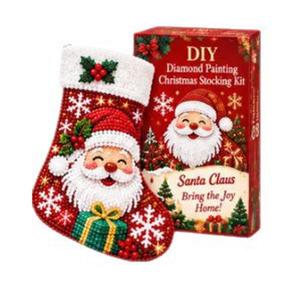 Christmas Stocking Diamond Art Kit – Santa Claus