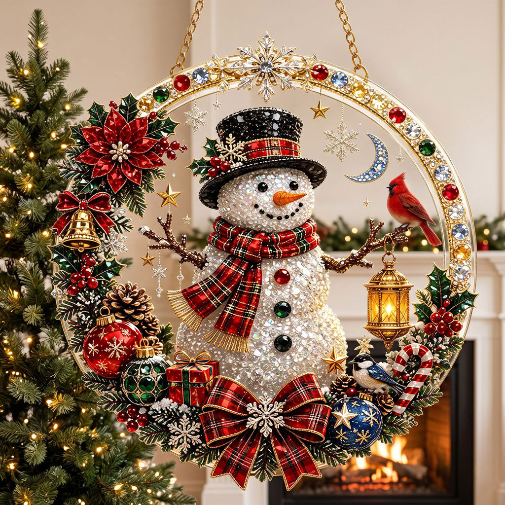 Plaid Scarf Snowman