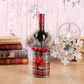 Red Plaid Fur Collar