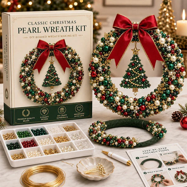 Christmas Pearl Wreath Kit – Classic Christmas