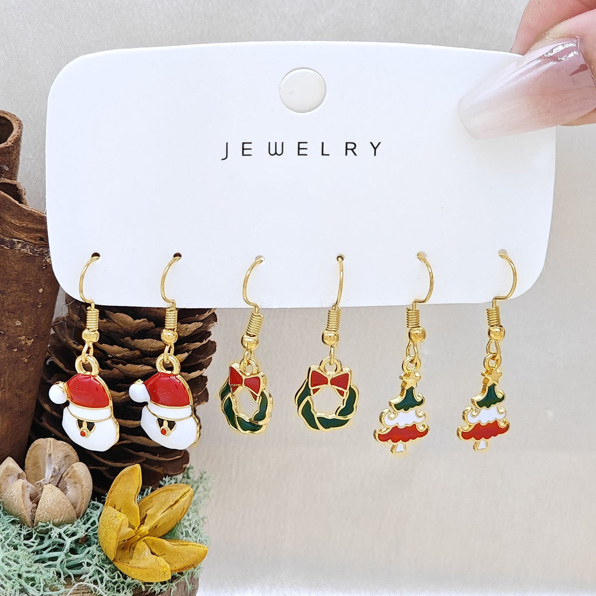 🎄 Christmas Earring Set – Collection 2