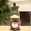 Burlap Santa Green