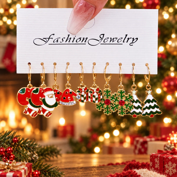 Christmas gift in a festive setting