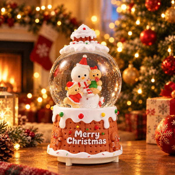 Christmas gift in a festive setting