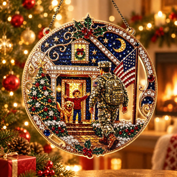 🎅✨ Christmas Gem Art Wreath Ornament Kit – Nutcracker Classics