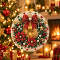 🎍 Red Bow Wreath